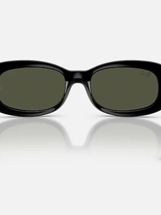 Ray-Ban Accessories - Ray-Ban Black Frame Sunglasses with Green Lenses
